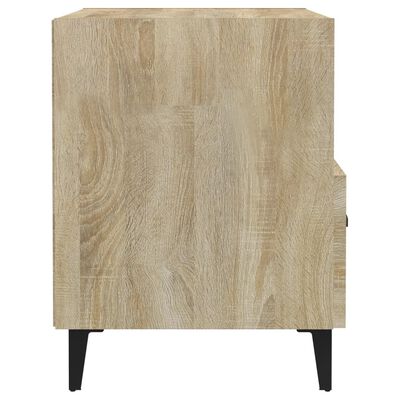 vidaXL Mesita de noche madera contrachapada color roble Sonoma