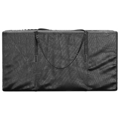 vidaXL Bolsas para cojines jardín 2 uds polietileno negro 150x75x75 cm