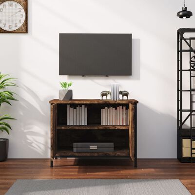 vidaXL Mueble de TV madera contrachapada roble ahumado 60x35x45 cm