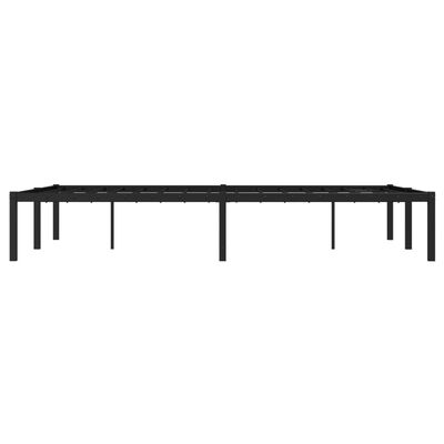 vidaXL Estructura de cama de metal negro 120x190 cm