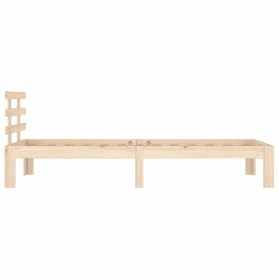 vidaXL Estructura de cama madera maciza 75x190 cm