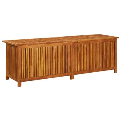 vidaXL Caja de almacenaje de jardín madera maciza acacia 175x50x58 cm