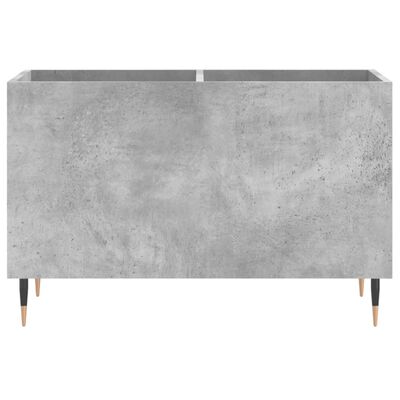 vidaXL Mueble discos madera contrachapada gris hormigón 74,5x38x48 cm