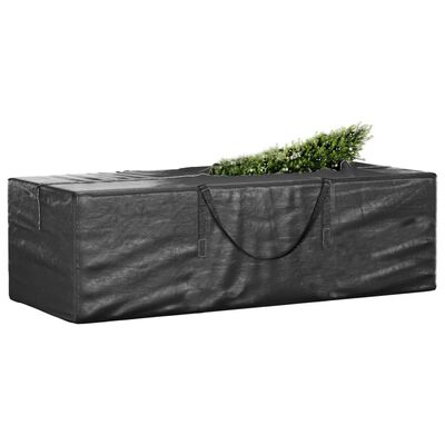 vidaXL Bolsas para guardar árbol de Navidad 2 uds polietileno negro