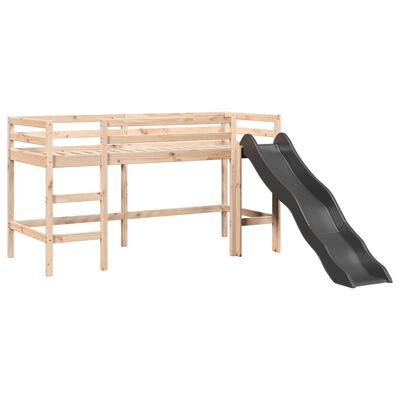 vidaXL Cama alta para niños sin colchón madera maciza pino 80x200 cm