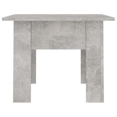 vidaXL Mesa de centro madera contrachapada gris hormigón 55x55x42 cm