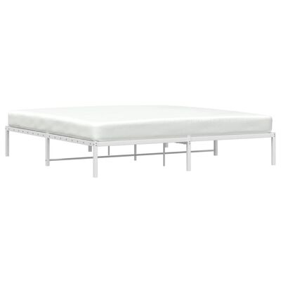 vidaXL Estructura de cama de metal blanca 200x200 cm