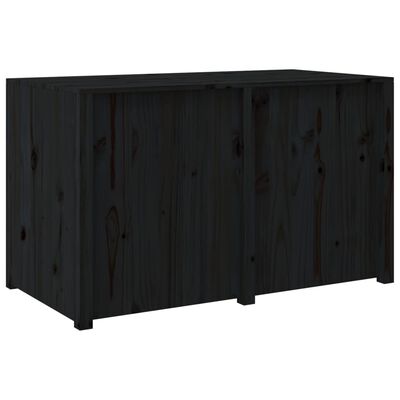 vidaXL Mueble de cocina exterior madera maciza pino negro 106x55x64 cm