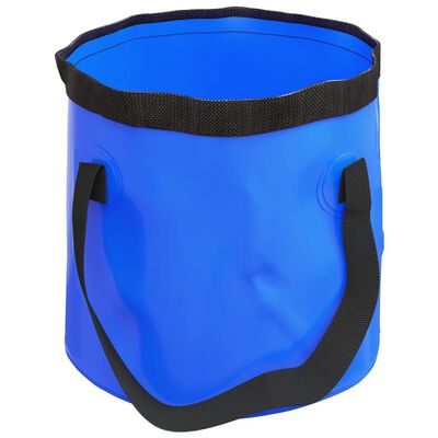 vidaXL Cubos plegables 2 unidades PVC azul 30 L