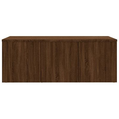 vidaXL Mueble TV madera contrachapada color marrón roble 80x34x30 cm