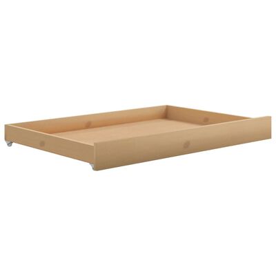 vidaXL Sofá cama con cajones madera pino maciza miel 90x200 cm