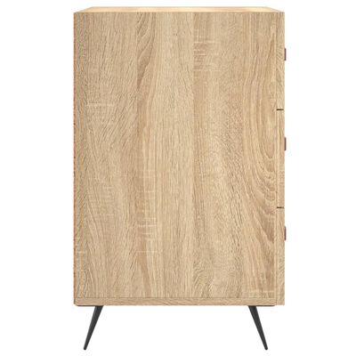 vidaXL Mesita de noche madera de ingeniería roble Sonoma 40x40x66 cm