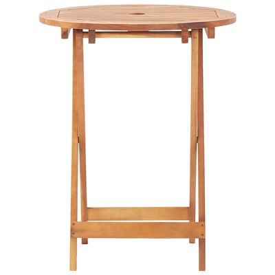 vidaXL Juego de bistro de 3 piezas ratán PE y madera maciza beige