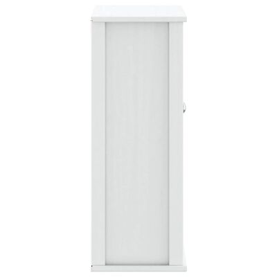 vidaXL Mueble de pared baño BERG madera maciza blanco 69,5x27x71,5 cm