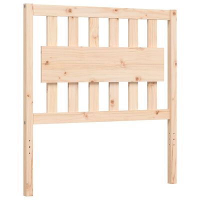 vidaXL Estructura de cama con cabecero madera maciza