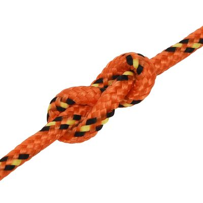 vidaXL Cuerda de barco polipropileno naranja 5 mm 250 m