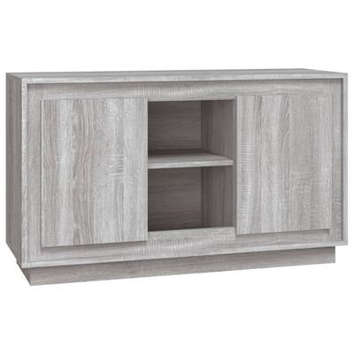 vidaXL Aparador de madera contrachapada gris Sonoma 102x35x60 cm