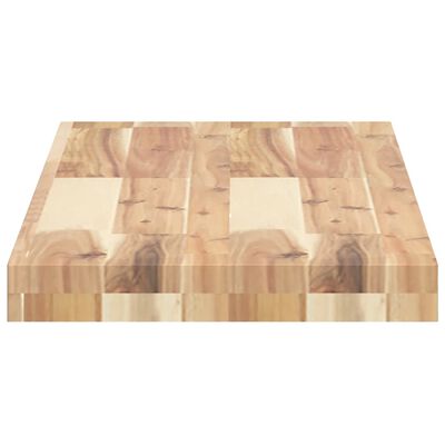 vidaXL Estantes flotantes 2 uds madera acacia sin tratar 80x30x4 cm