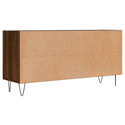 vidaXL Mueble de TV madera de ingeniería marrón roble 103,5x30x50 cm