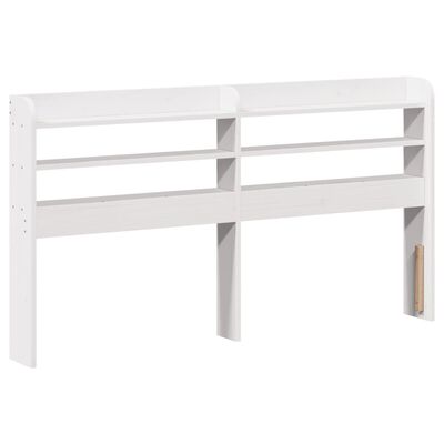 vidaXL Estructura de cama sin colchón madera maciza blanca 75x190 cm