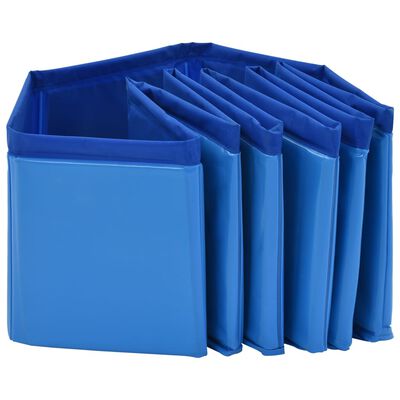 vidaXL Piscina para perros plegable PVC azul 80x20 cm