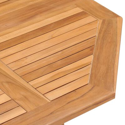 vidaXL Set de comedor de jardín plegable 5 pzas madera maciza de teca