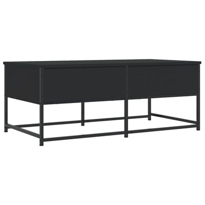 vidaXL Mesa de centro madera de ingeniería negro 100x51x40 cm