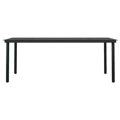 vidaXL Juego de comedor de jardín 9 piezas gris claro