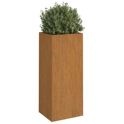 vidaXL Jardinera de acero corten 32x29x75 cm