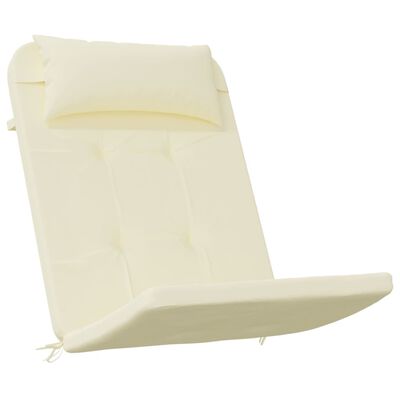 vidaXL Cojines para silla Adirondack 2 uds tela Oxford color crema