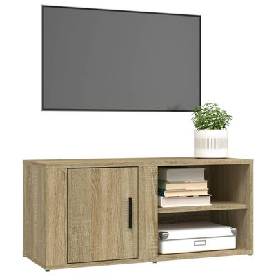 vidaXL Mueble para TV madera contrachapada roble Sonoma 80x31,5x36 cm