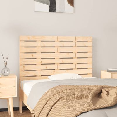 vidaXL Cabecero de cama de pared madera maciza de pino 106x3x63 cm