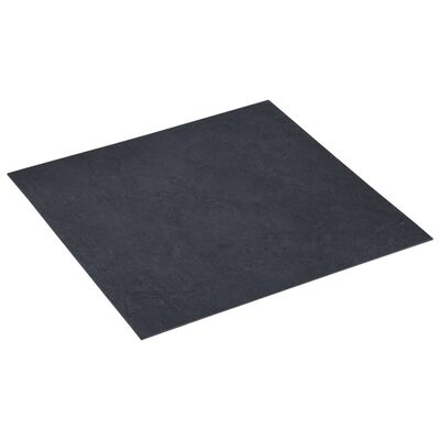 vidaXL Tarimas de suelo autoadhesivas 20 uds PVC mármol negro 1,86 m²