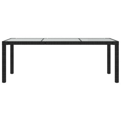 vidaXL Set comedor de jardín 9 piezas y cojines ratán sintético negro