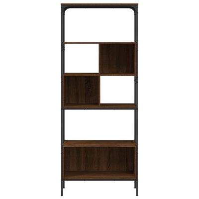 vidaXL Librería 5 estantes madera ingeniería marrón 76x33x188,5 cm