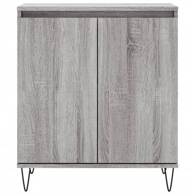 vidaXL Aparador de madera contrachapada gris Sonoma 60x35x70 cm