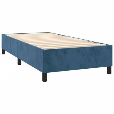 vidaXL Estructura de cama de terciopelo azul 90x190 cm