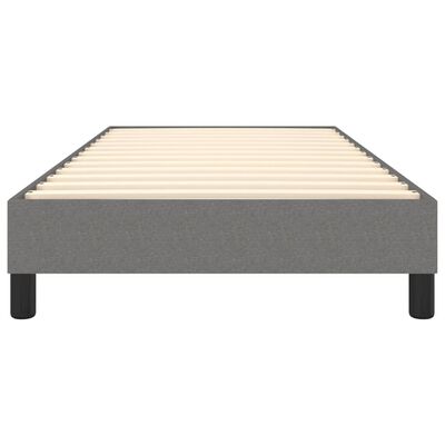 vidaXL Estructura de cama de tela gris oscuro 80x200 cm