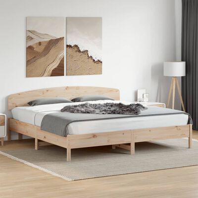 vidaXL Estructura de cama con cabecero madera maciza de pino 200x200cm