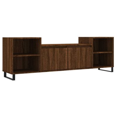 vidaXL Mueble para TV madera contrachapada marrón roble 160x35x55 cm