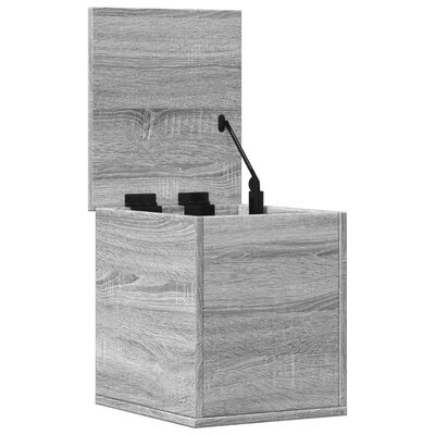 vidaXL Caja de almacenaje madera ingeniería gris Sonoma 30x35x35 cm