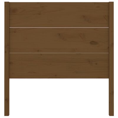 vidaXL Cabecero madera maciza de pino marrón miel 96x4x100 cm