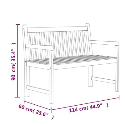 vidaXL Juego de comedor para jardín 5 piezas madera maciza de teca