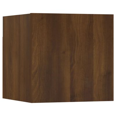 vidaXL Mueble para TV de pared roble marrón 30,5x30x30 cm