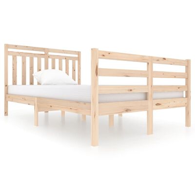 vidaXL Estructura de cama madera maciza 120x200 cm