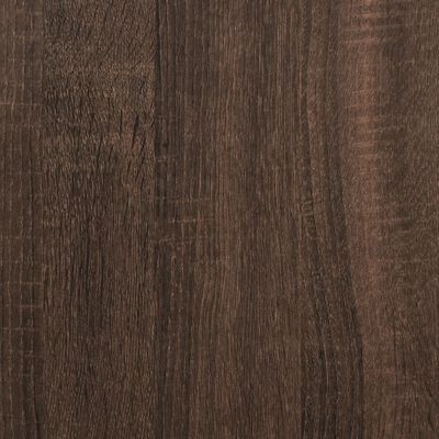 vidaXL Carrito de cocina madera de ingeniería marrón roble 53x20x76 cm