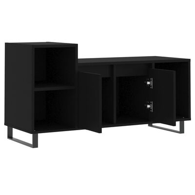 vidaXL Mueble para TV madera contrachapada negro 100x35x55 cm