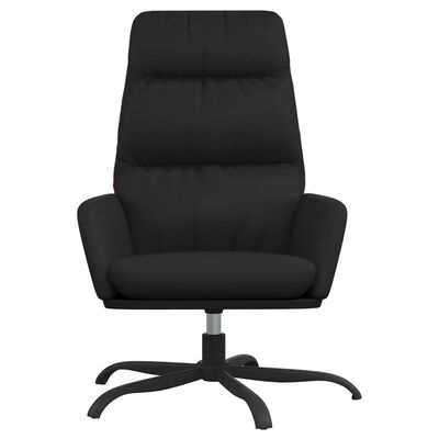 vidaXL Sillón de relax de cuero sintético negro