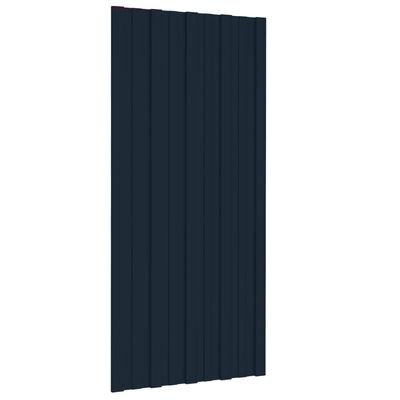 vidaXL Panel para tejado acero galvanizado antracita 36 uds 100x45 cm