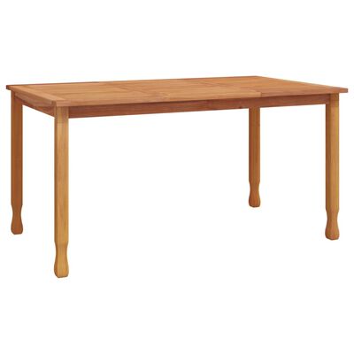 vidaXL Mesa de comedor de jardín madera maciza de teca 150x90x75 cm